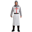 Adult men's Sir Ridley medieval costume in M/L size, made of 100% polyester, ideal for historical reenactments or themed events.