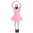 Adult men's ballet dancer costume in medium or large size, made of 100% polyester, ideal for dance performances or themed parties.