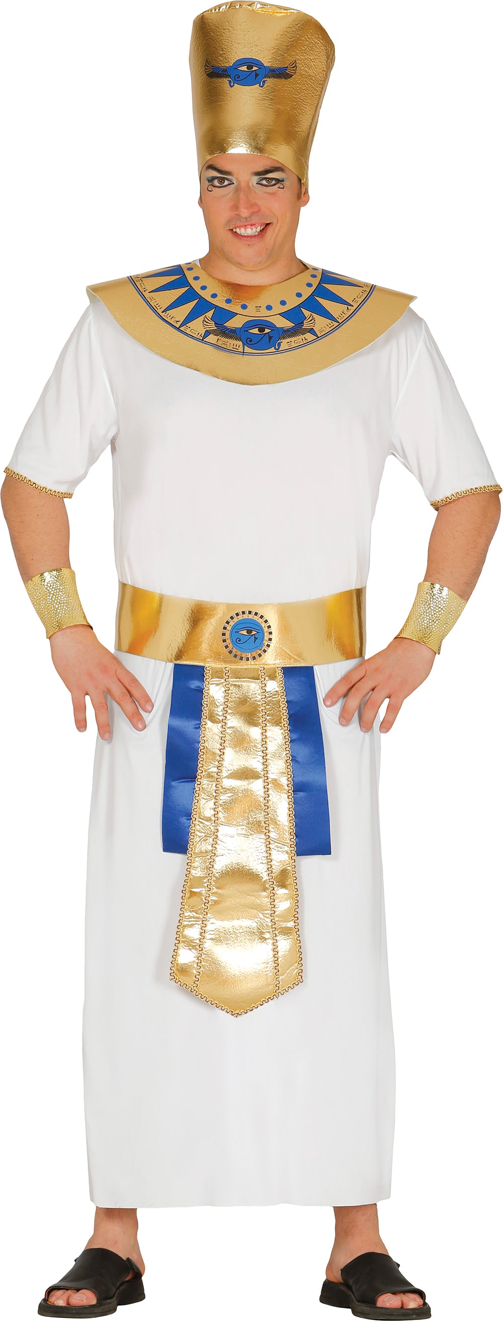 Men's Pharaoh Costume - Belt, Headpiece, Hat, and Tunic