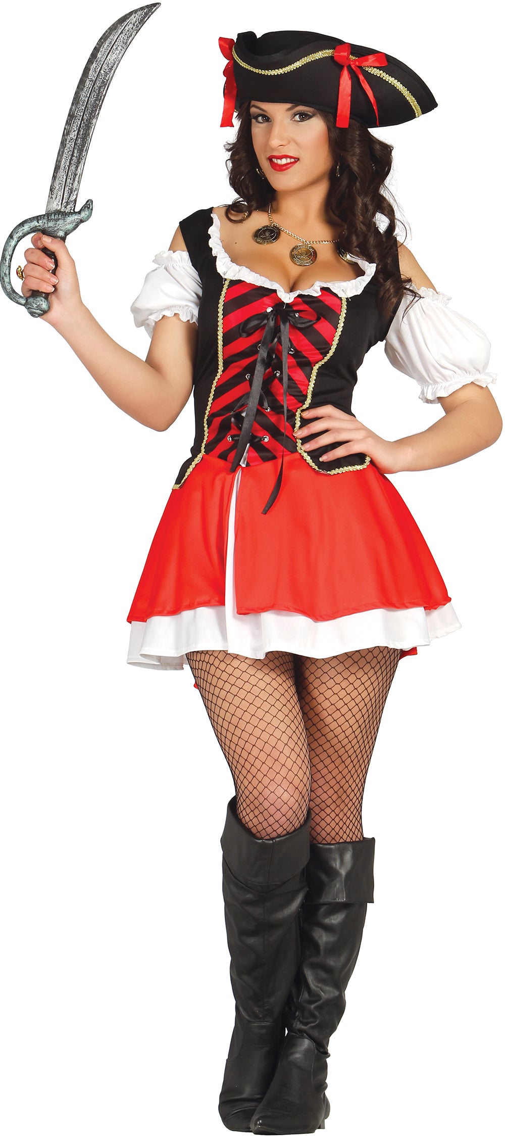 Women's Pirate Costume - Hat and Dress