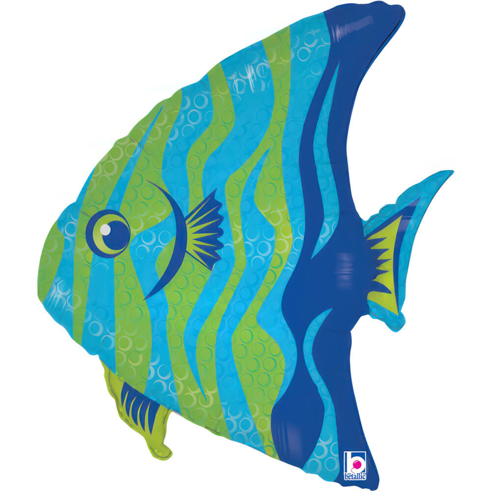 Ballon poisson ange - Multicolore - 61 cm - Gonflage Hélium en boutique