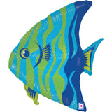Ballon poisson ange - Multicolore - 61 cm - Gonflage Hélium en boutique