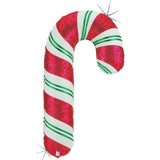 Ballon canne à sucre - Rouge et blanc - 35" - Gonflage Hélium en boutique