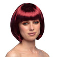 Auburn cabaret wig for women made of 100% polyester, adult size, packaged in a box.