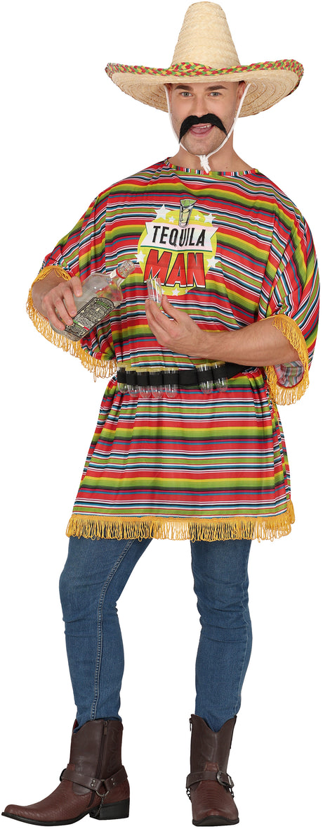 Déguisement Tequila Man Homme Adulte - Ceinture et Poncho