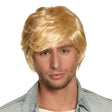 Blonde Tyler wig for men made of 100% polyester, adult size, displayed in a box.
