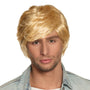 Blonde Tyler wig for men made of 100% polyester, adult size, displayed in a box.