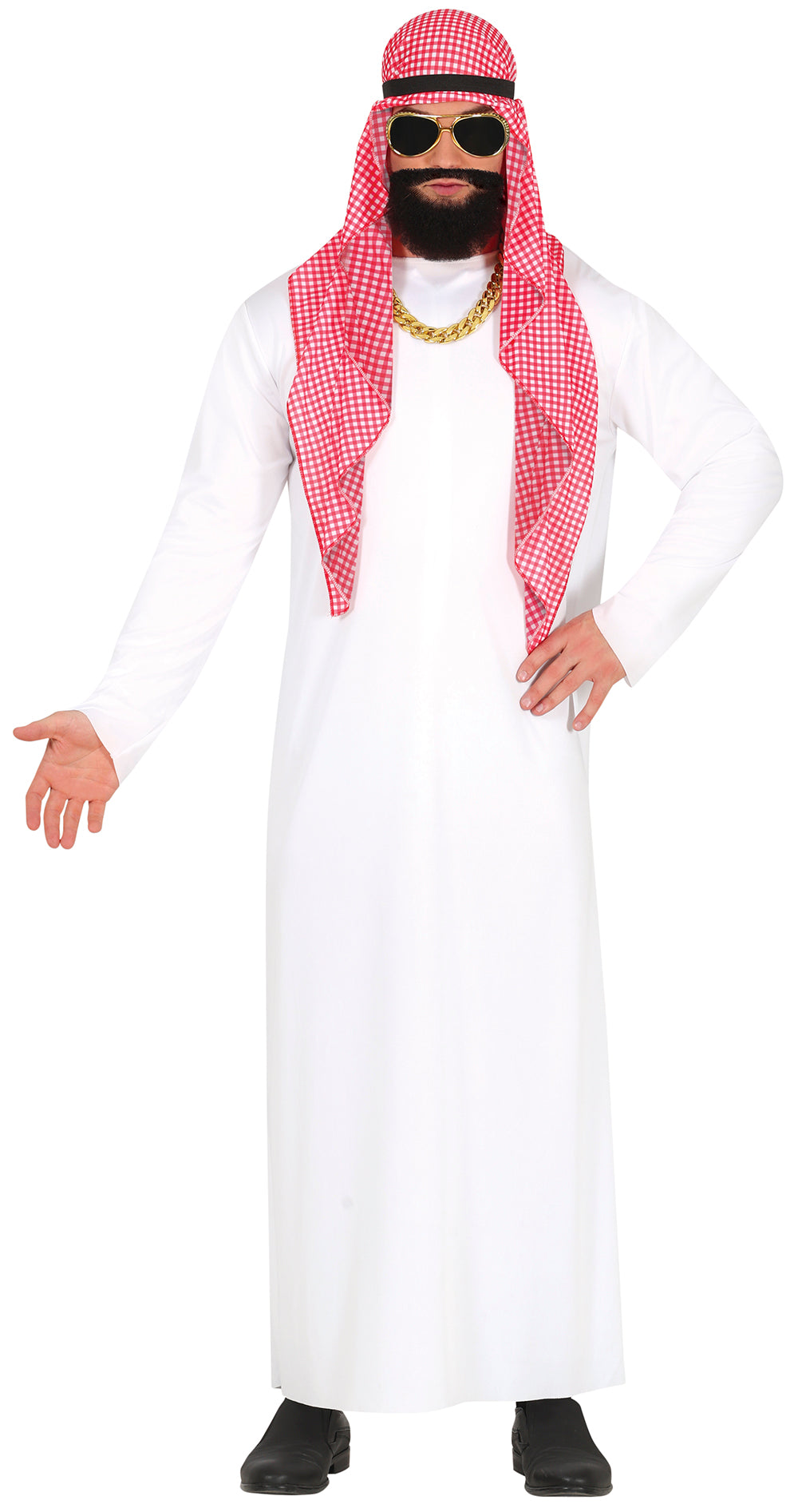Déguisement Millionnaire Cheik Homme - Bandeau, Foulard et Tunique