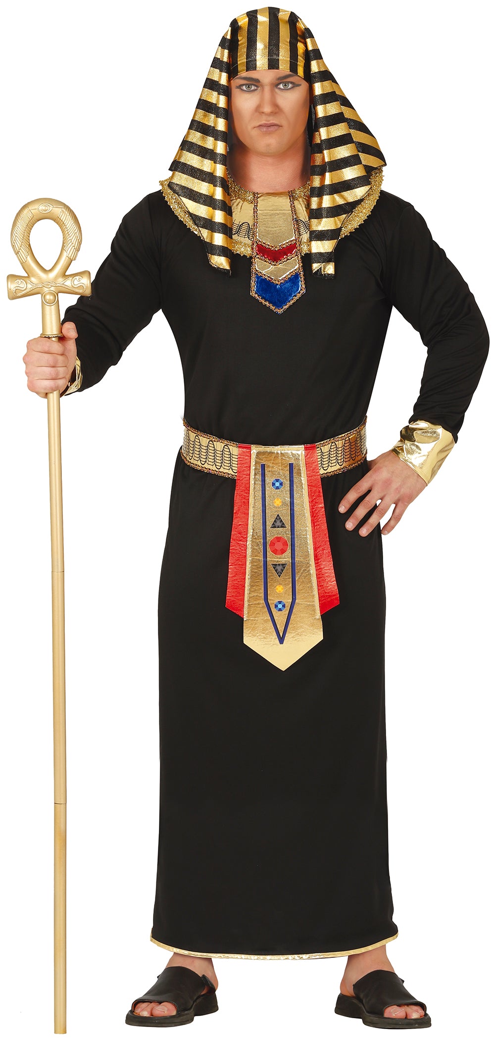 Men's Egyptian Costume - Belt, Neckpiece, Headpiece, and Robe