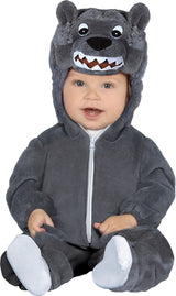 Costume loup gris bébé 12-18 mois en polyester