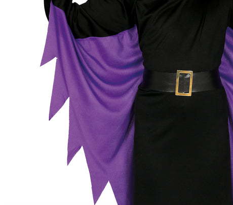 Déguisement fée méchante enfant noir et lilas
