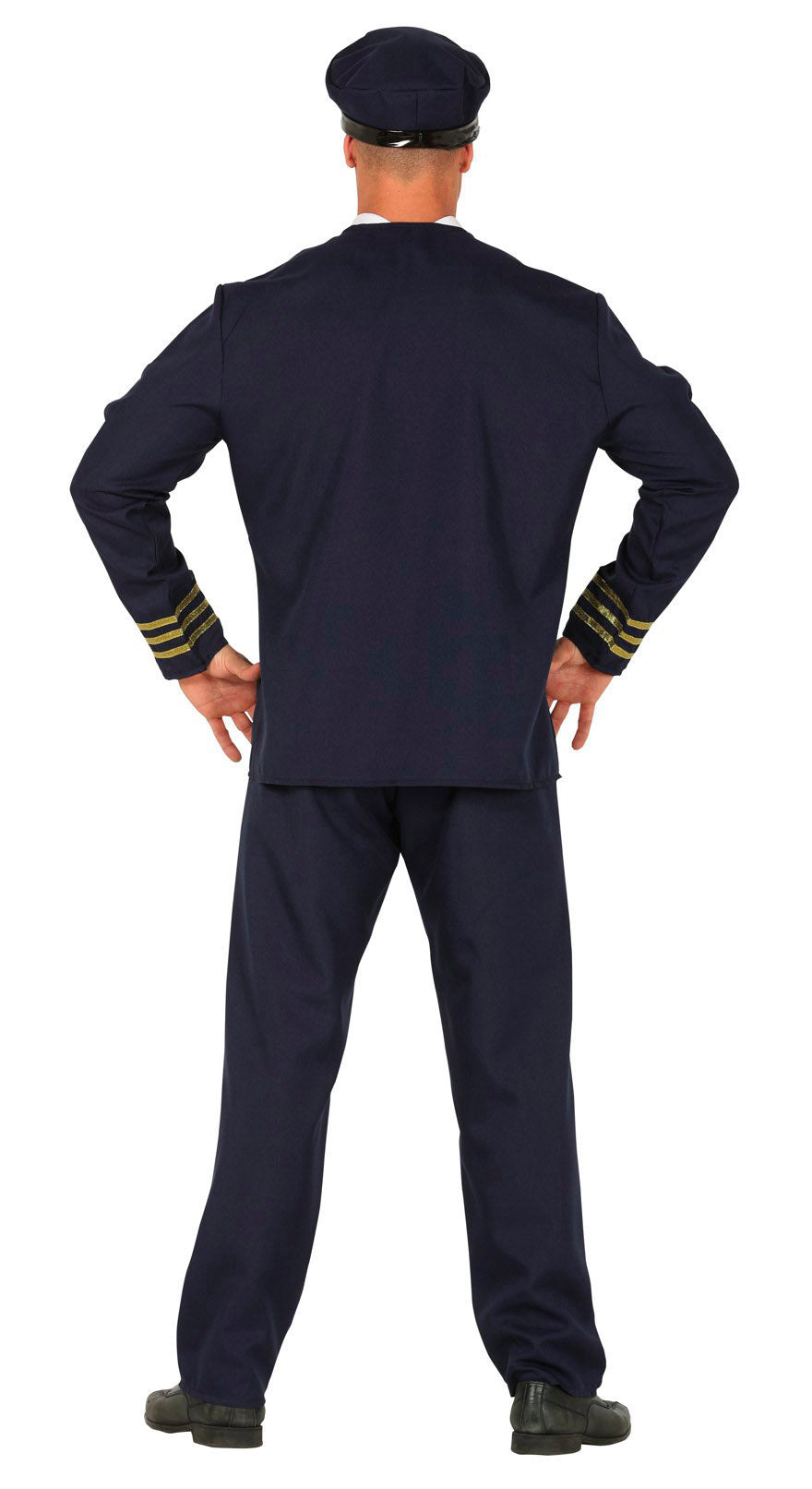 Déguisement pilote adulte bleu polyester