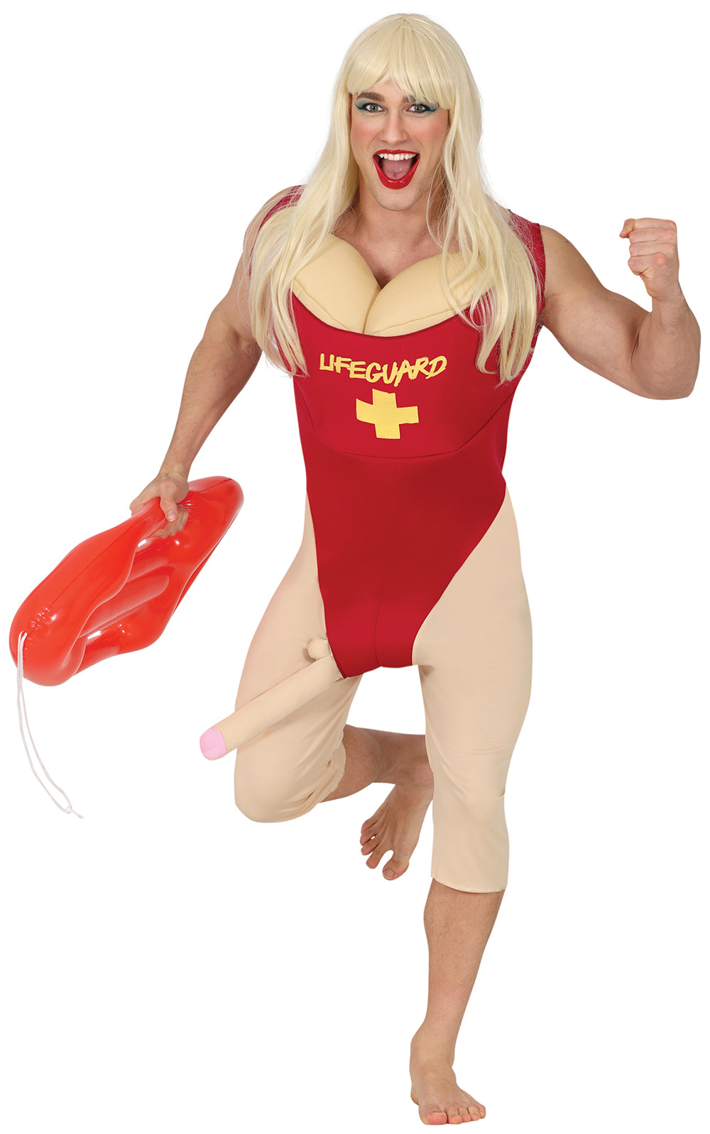 Lifeguard Costume with Adult Surprise
