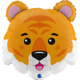 Ballon tête de tigre - 22" - Gonflage Hélium en boutique
