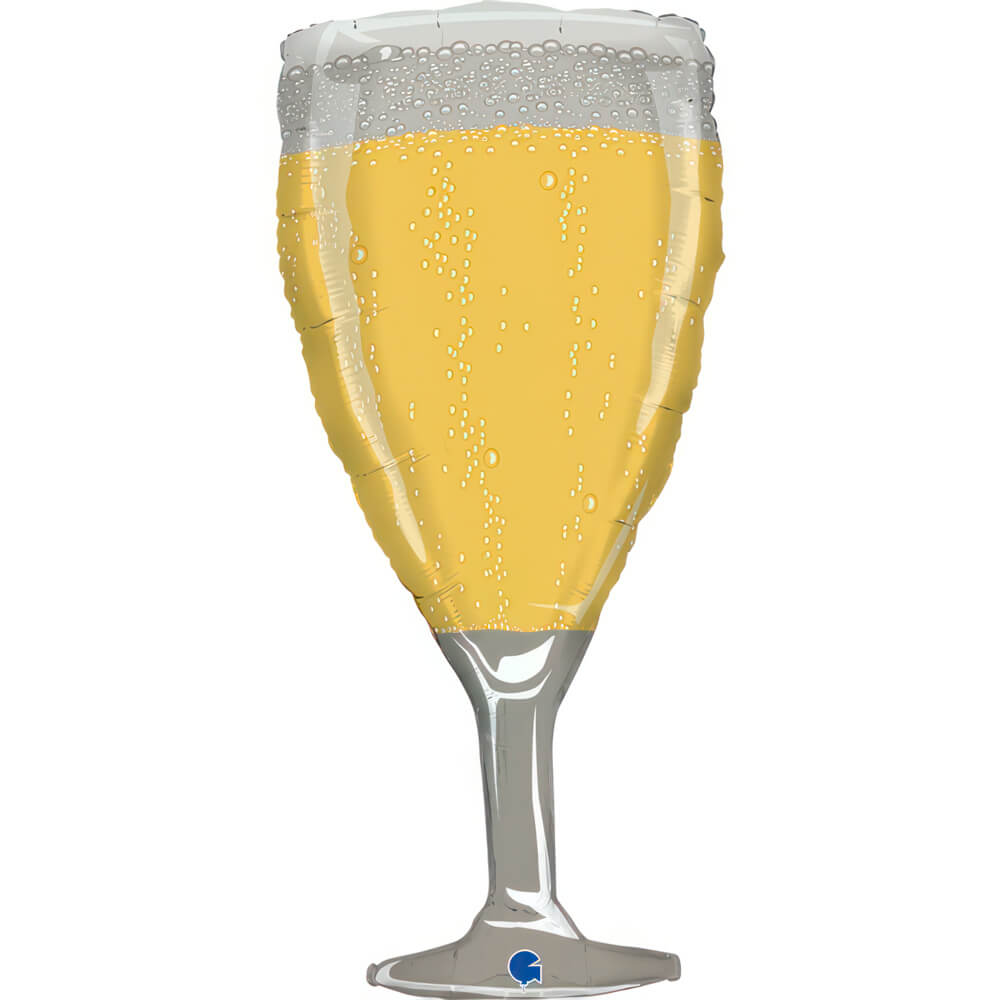 Ballon coupe de champagne - 31" - Gonflage Hélium en boutique