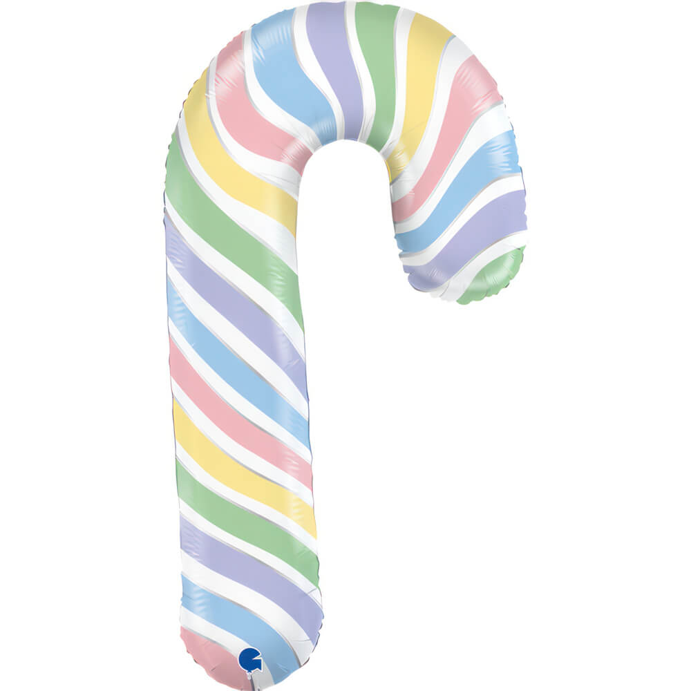 Ballon canne à sucre - Multicolore - 35" - Gonflage Hélium en boutique