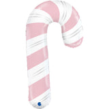 Ballon canne à sucre rose - 35" - Gonflage Hélium en boutique