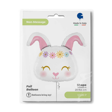 Ballon tête de lapin de Pâques - 25" - Gonflage Hélium en boutique