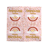 Serviettes anniversaire bohème - Lot de 20 - 33x33 cm