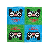 Serviettes fête manette de jeu - 33x33 cm - Lot de 20