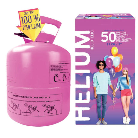 Bouteille d’hélium – jusqu’à 50 ballons pour fête – 0,42 m³ – sans ballons