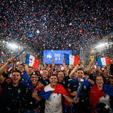 Canon à confettis bleu blanc rouge – papier de soie tricolore – 40 cm