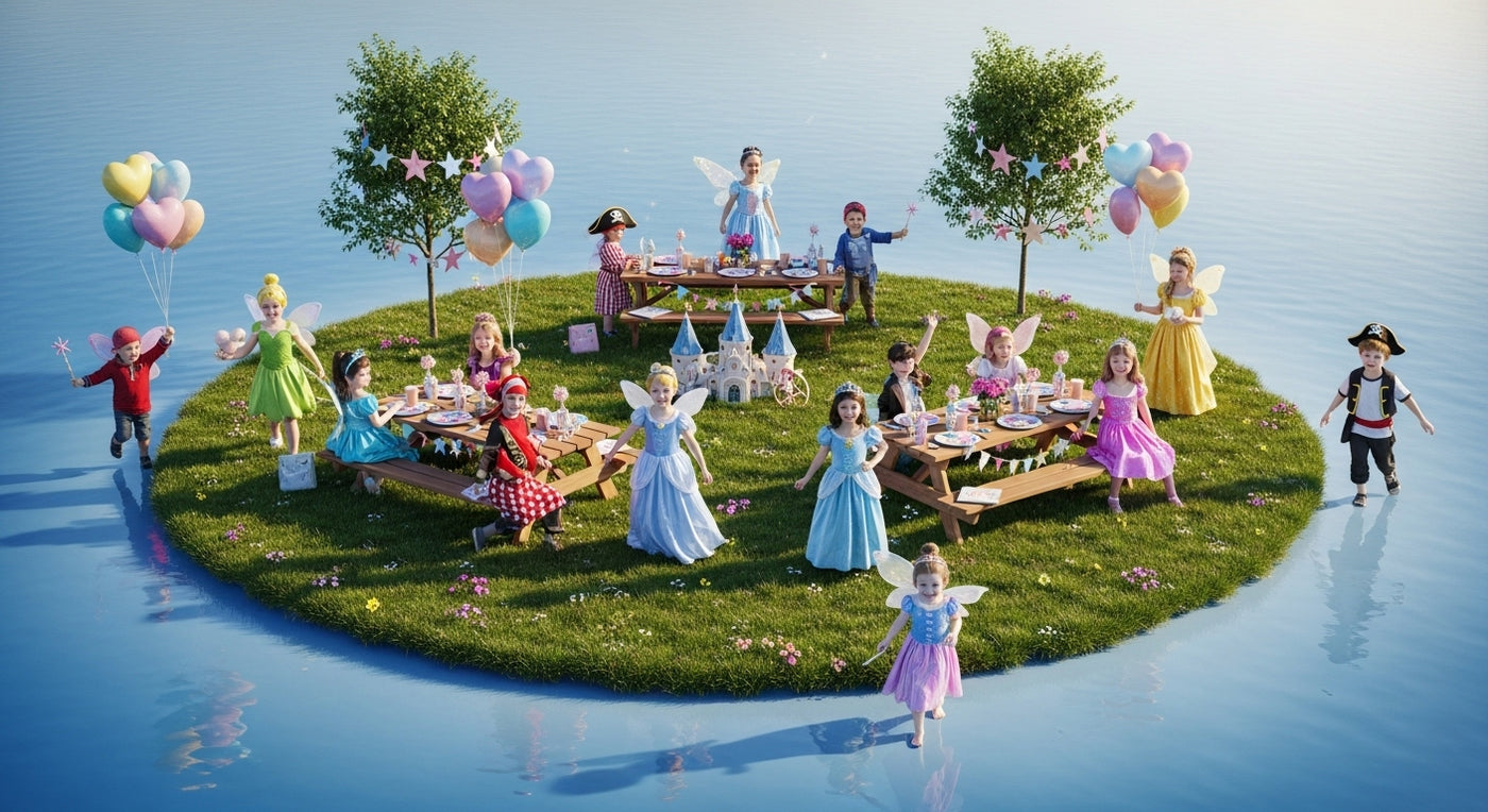 Déguisements princesses IdéaFête - Robes fées magiques enfants Côte d'Azur