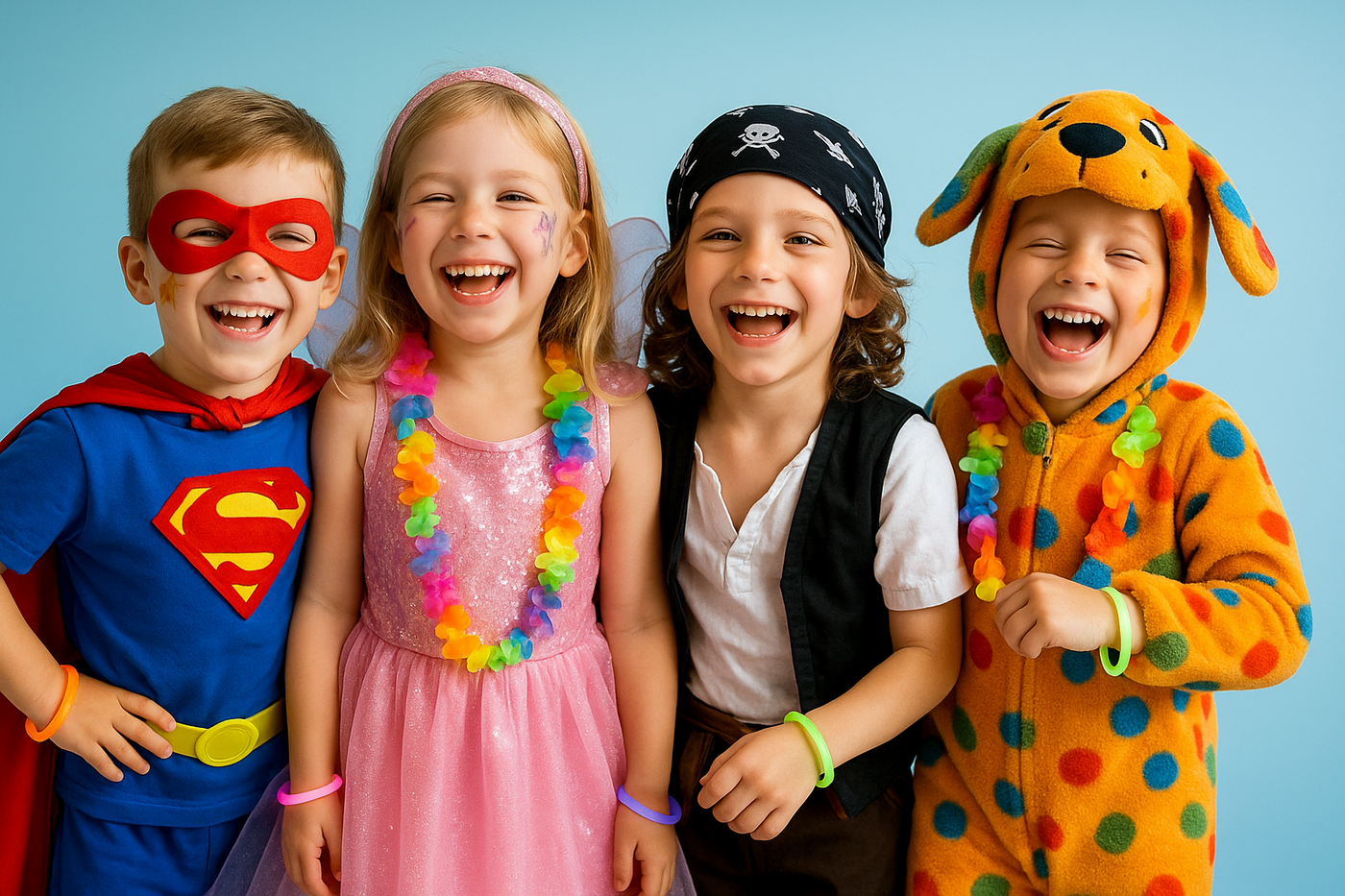 Enfants déguisés costumes IdéaFête - Fête bleu ciel Mougins Villeneuve-Loubet