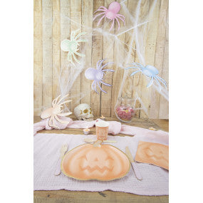 Pastel pumpkin Halloween cups – set of 8 – 200 ml –