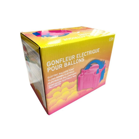 Gonfleur électrique à ballons double buse rose – fêtes et mariages – 2 modes