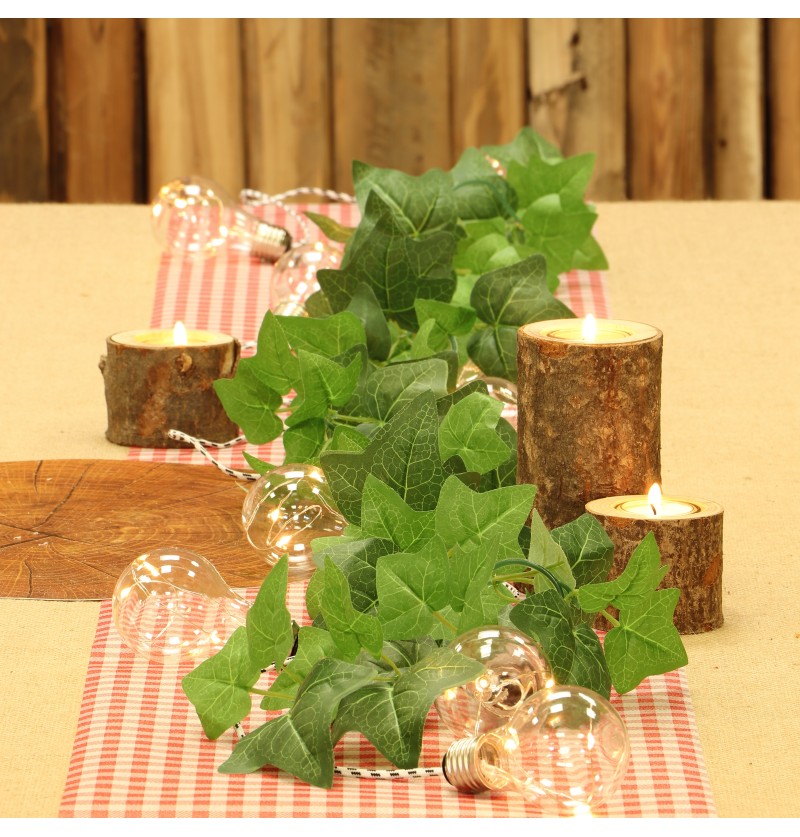 Guirlande lumineuse 10 ampoules blanc chaud – 30 LED – 3,65 m