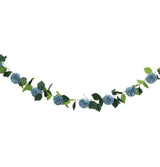 Guirlande dahlias blancs artificiels – mariage & fête – 220 cm – 9 fleurs