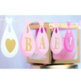 Guirlande Baby Shower personnalisable bleu et blanc – 240 cm – papier premium