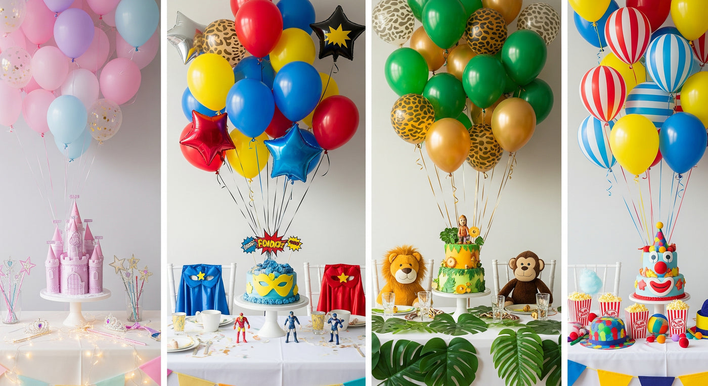 Anniversaire enfants IdéaFête - Décoration thématique princesse super-héros Mougins Villeneuve-Loubet