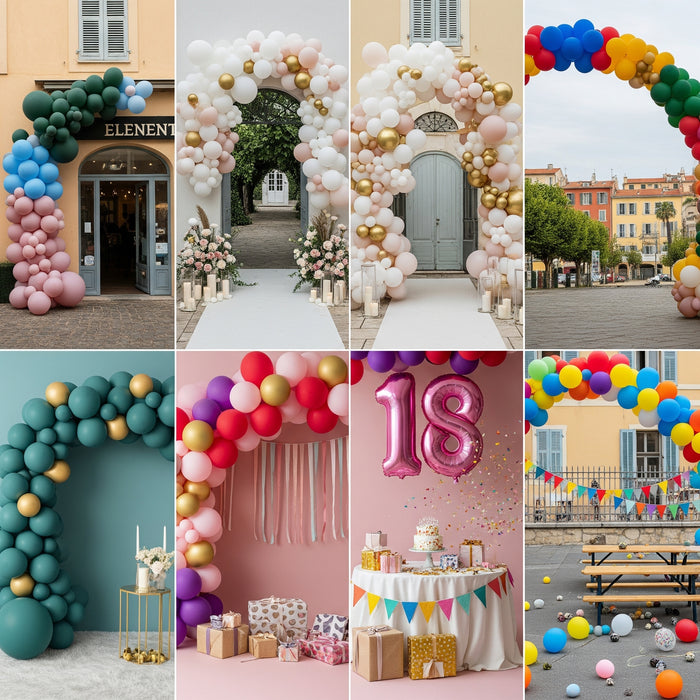 Service ballons hélium IdéaFête - Décoration ballons chiffres géants Côte d'Azur