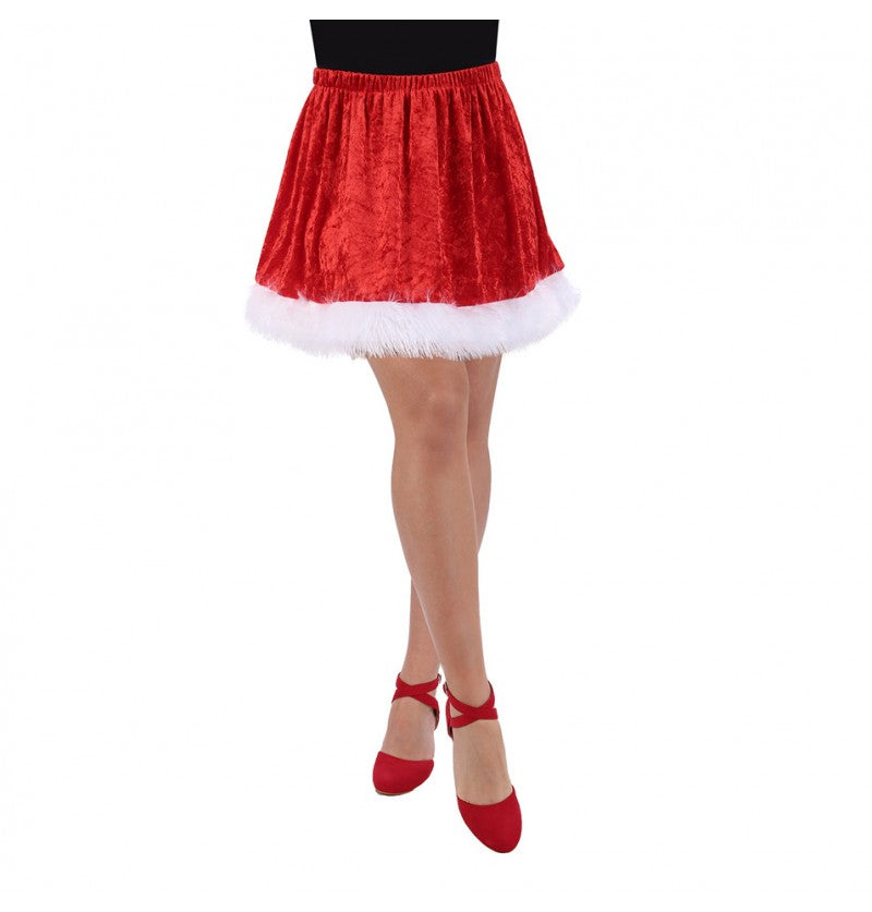 Miss Santa Skirt One Size – Women's Mrs. Claus Costume