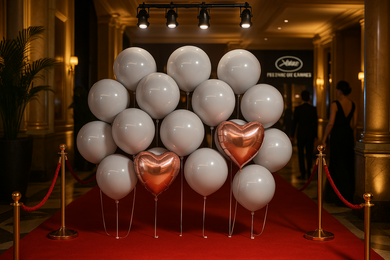 Mur de ballons photobooth Festival de Cannes