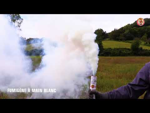Festive tricolour smoke grenade – 45 seconds – for sporting events and July 14th