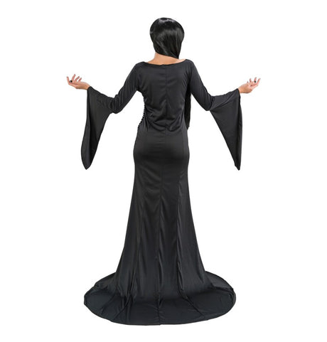 Robe Morticia noire gothique – Wednesday © – soirée Halloween – 1 pièce