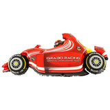 Ballon voiture de course gris - 42" - Gonflage Hélium en boutique